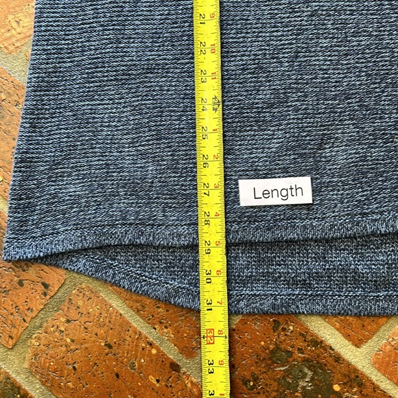 Old Navy Marled V-Neck Tunic Sweater in Marquee Moon szL - Picture 7 of 11